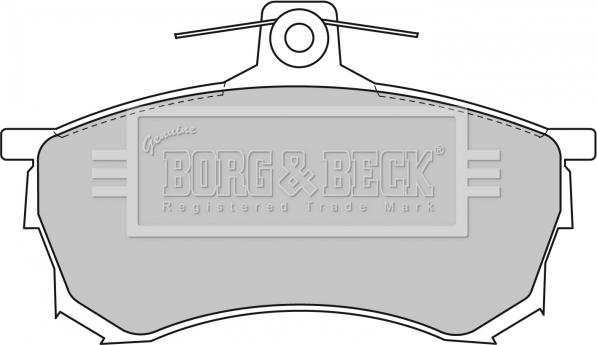 Borg & Beck BBP1463 - Kit pastiglie freno, Freno a disco autozon.pro