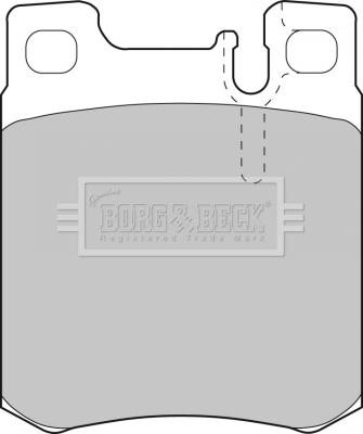 Borg & Beck BBP1462 - Kit pastiglie freno, Freno a disco autozon.pro