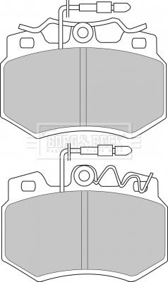 Borg & Beck BBP1403 - Kit pastiglie freno, Freno a disco autozon.pro