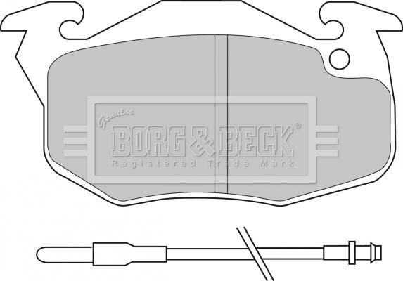 Borg & Beck BBP1414 - Kit pastiglie freno, Freno a disco autozon.pro