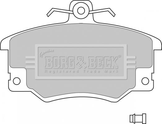 Borg & Beck BBP1410 - Kit pastiglie freno, Freno a disco autozon.pro