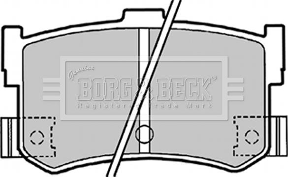 Borg & Beck BBP1413 - Kit pastiglie freno, Freno a disco autozon.pro