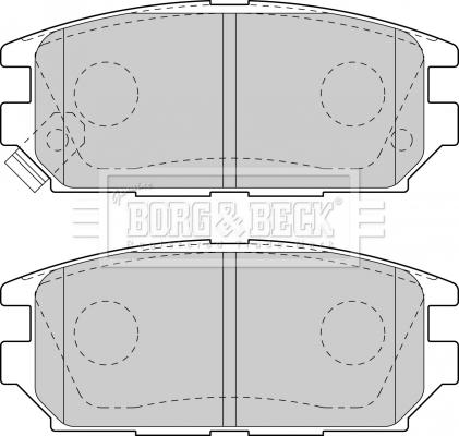 Borg & Beck BBP1489 - Kit pastiglie freno, Freno a disco autozon.pro