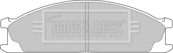 Borg & Beck BBP1486 - Kit pastiglie freno, Freno a disco autozon.pro