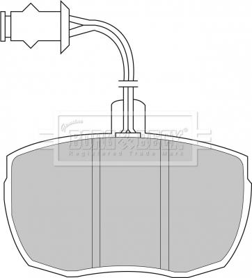 Borg & Beck BBP1481 - Kit pastiglie freno, Freno a disco autozon.pro