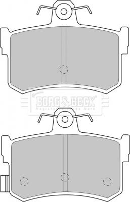 Borg & Beck BBP1482 - Kit pastiglie freno, Freno a disco autozon.pro