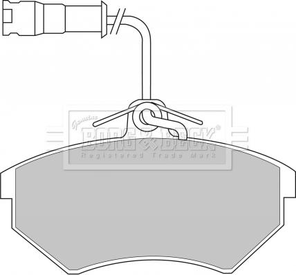 Borg & Beck BBP1439 - Kit pastiglie freno, Freno a disco autozon.pro