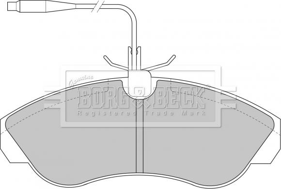 Borg & Beck BBP1430 - Kit pastiglie freno, Freno a disco autozon.pro