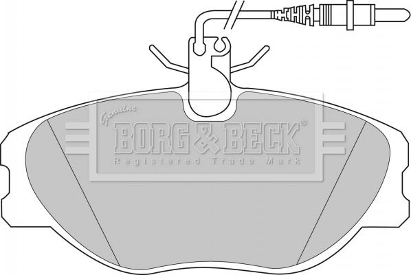 Borg & Beck BBP1438 - Kit pastiglie freno, Freno a disco autozon.pro