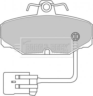 Borg & Beck BBP1433 - Kit pastiglie freno, Freno a disco autozon.pro