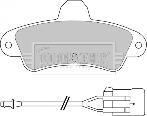 Borg & Beck BBP1437 - Kit pastiglie freno, Freno a disco autozon.pro