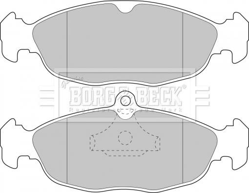 Borg & Beck BBP1424 - Kit pastiglie freno, Freno a disco autozon.pro