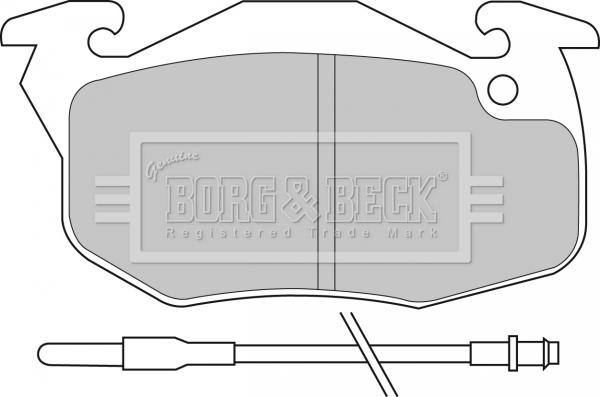 Borg & Beck BBP1425 - Kit pastiglie freno, Freno a disco autozon.pro