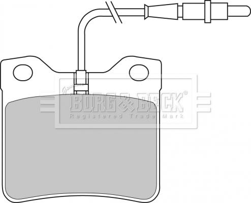 Borg & Beck BBP1421 - Kit pastiglie freno, Freno a disco autozon.pro