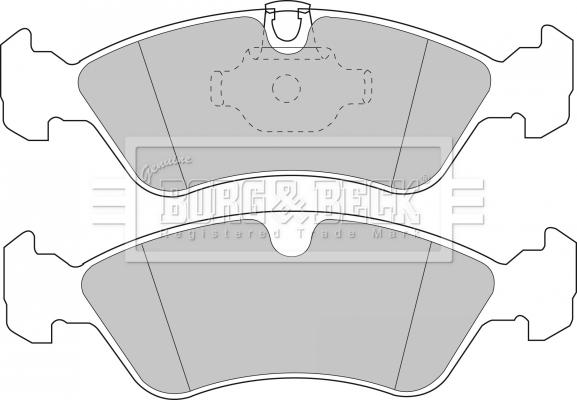 Borg & Beck BBP1474 - Kit pastiglie freno, Freno a disco autozon.pro