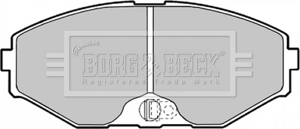 Borg & Beck BBP1598 - Kit pastiglie freno, Freno a disco autozon.pro