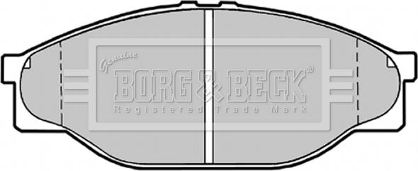 Borg & Beck BBP1548 - Kit pastiglie freno, Freno a disco autozon.pro