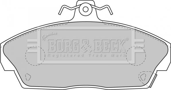 Borg & Beck BBP1559 - Kit pastiglie freno, Freno a disco autozon.pro