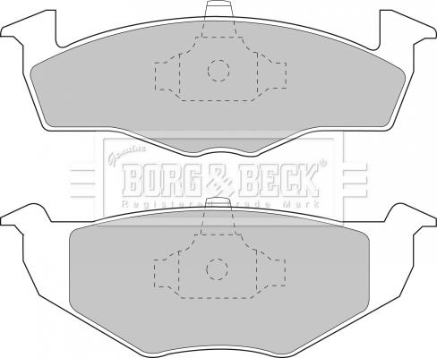 Borg & Beck BBP1555 - Kit pastiglie freno, Freno a disco autozon.pro