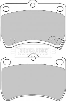 Borg & Beck BBP1553 - Kit pastiglie freno, Freno a disco autozon.pro