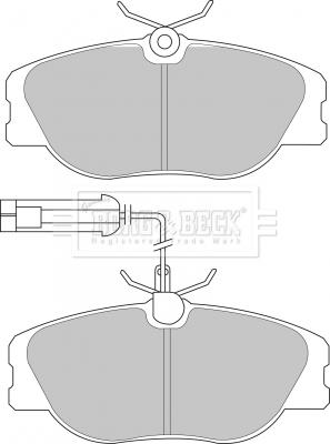 Borg & Beck BBP1567 - Kit pastiglie freno, Freno a disco autozon.pro