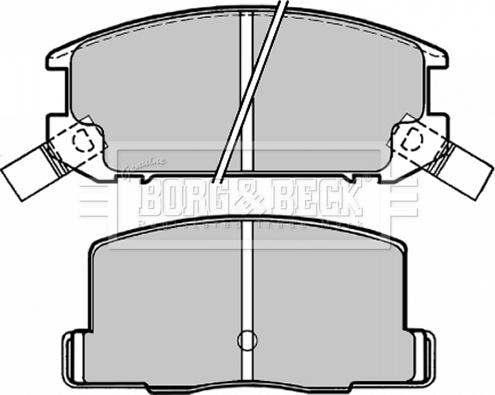 Borg & Beck BBP1504 - Kit pastiglie freno, Freno a disco autozon.pro