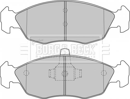 Borg & Beck BBP1505 - Kit pastiglie freno, Freno a disco autozon.pro