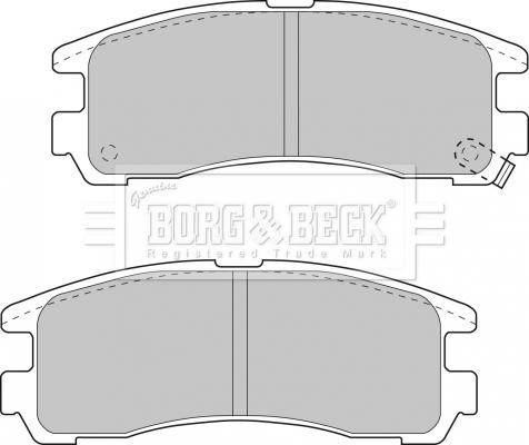 Borg & Beck BBP1500 - Kit pastiglie freno, Freno a disco autozon.pro