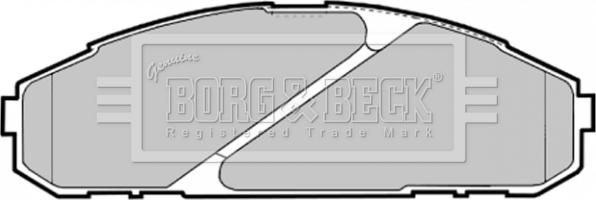 Borg & Beck BBP1585 - Kit pastiglie freno, Freno a disco autozon.pro