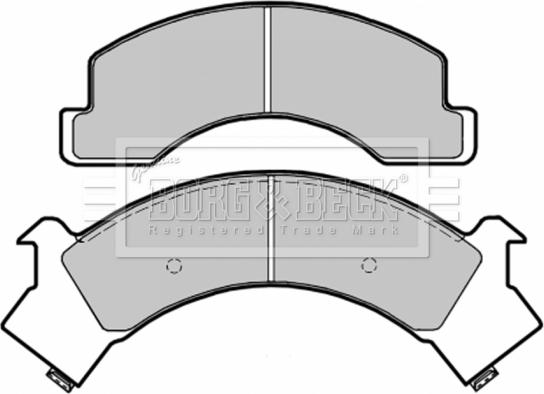 Borg & Beck BBP1580 - Kit pastiglie freno, Freno a disco autozon.pro