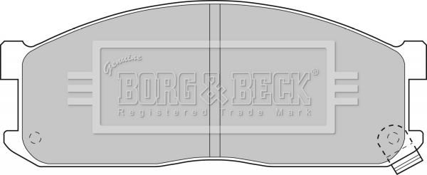 Borg & Beck BBP1536 - Kit pastiglie freno, Freno a disco autozon.pro