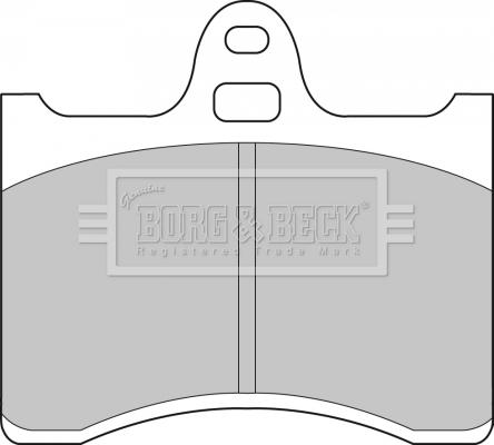 Borg & Beck BBP1538 - Kit pastiglie freno, Freno a disco autozon.pro