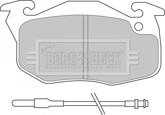 Borg & Beck BBP1532 - Kit pastiglie freno, Freno a disco autozon.pro