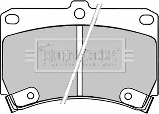 Borg & Beck BBP1520 - Kit pastiglie freno, Freno a disco autozon.pro