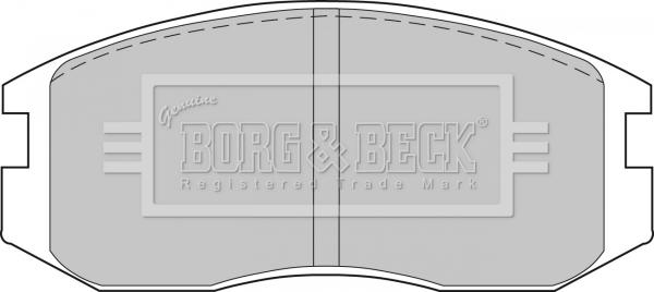 Borg & Beck BBP1521 - Kit pastiglie freno, Freno a disco autozon.pro