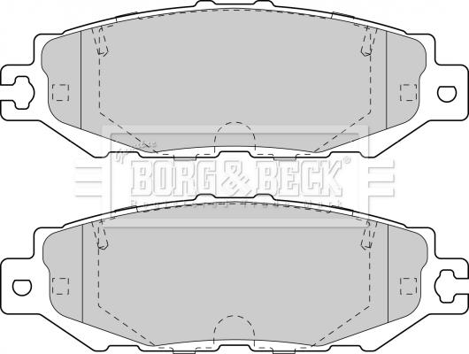 Borg & Beck BBP1570 - Kit pastiglie freno, Freno a disco autozon.pro