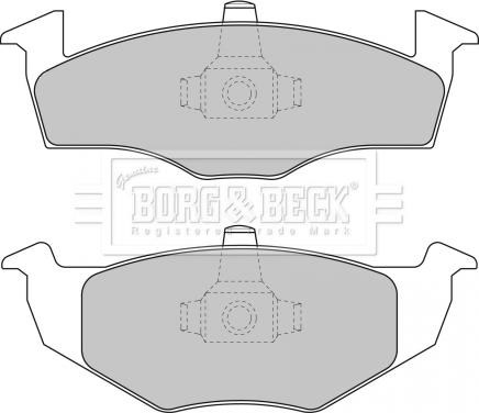 Borg & Beck BBP1691 - Kit pastiglie freno, Freno a disco autozon.pro