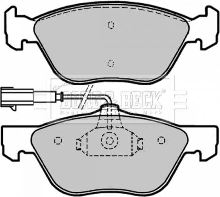 Borg & Beck BBP1654 - Kit pastiglie freno, Freno a disco autozon.pro