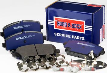 Borg & Beck BBP1652 - Kit pastiglie freno, Freno a disco autozon.pro