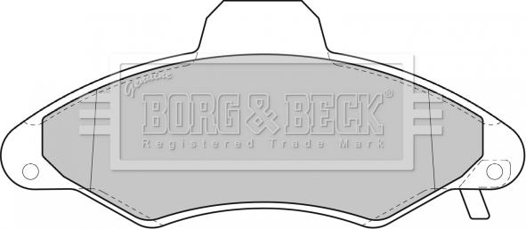 Borg & Beck BBP1600 - Kit pastiglie freno, Freno a disco autozon.pro