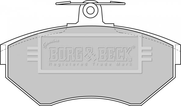 Borg & Beck BBP1607 - Kit pastiglie freno, Freno a disco autozon.pro