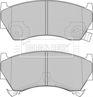 Borg & Beck BBP1613 - Kit pastiglie freno, Freno a disco autozon.pro