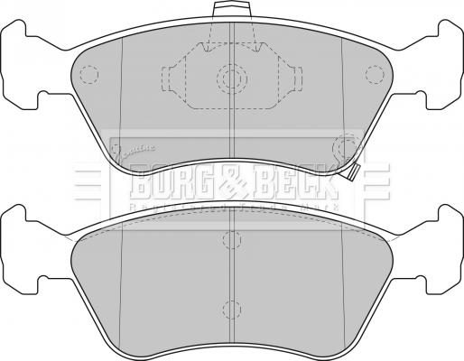 Borg & Beck BBP1684 - Kit pastiglie freno, Freno a disco autozon.pro