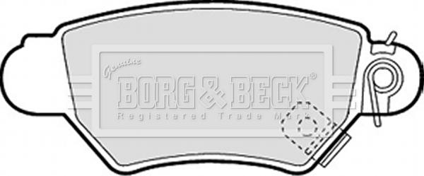 Borg & Beck BBP1688 - Kit pastiglie freno, Freno a disco autozon.pro