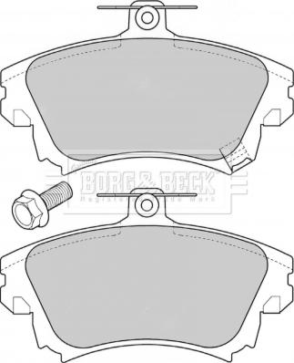 Borg & Beck BBP1639 - Kit pastiglie freno, Freno a disco autozon.pro