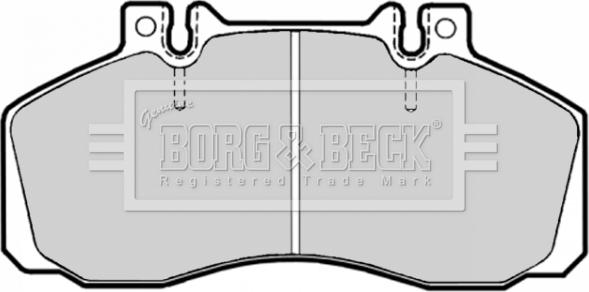 Borg & Beck BBP1636 - Kit pastiglie freno, Freno a disco autozon.pro