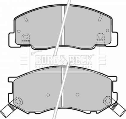 Borg & Beck BBP1630 - Kit pastiglie freno, Freno a disco autozon.pro