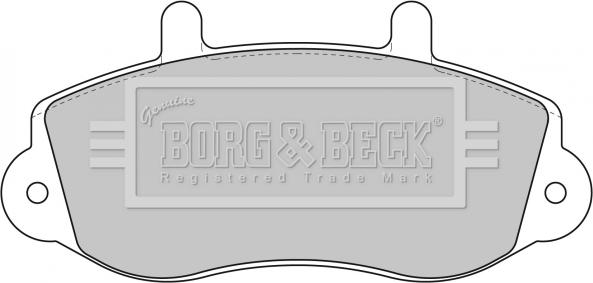 Borg & Beck BBP1638 - Kit pastiglie freno, Freno a disco autozon.pro