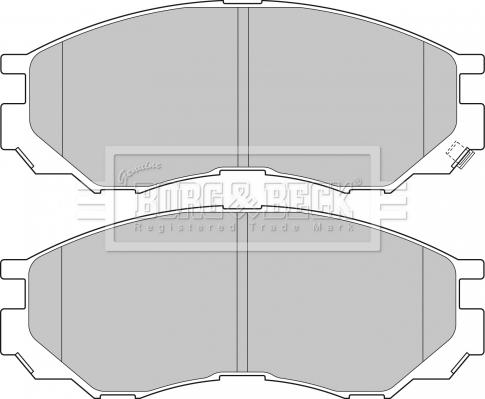 Borg & Beck BBP1637 - Kit pastiglie freno, Freno a disco autozon.pro