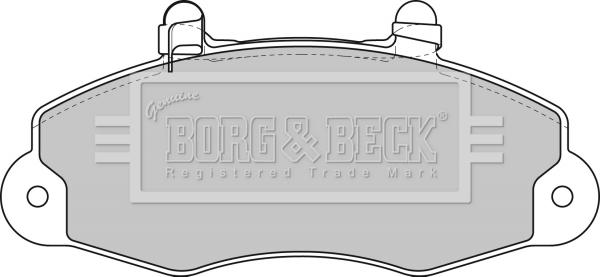 Borg & Beck BBP1624 - Kit pastiglie freno, Freno a disco autozon.pro